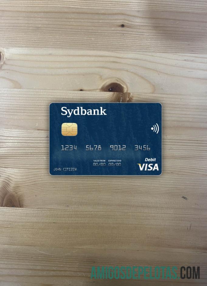 Cartão de débito Dinamarca Sydbank Visa Photolook Front modelo